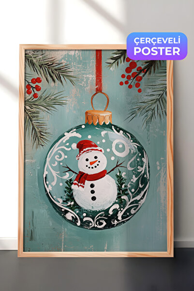 Postifull Slika u drvenom okviru, set postera i okvira, serija za novogodišnj...