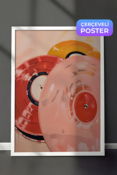 Postifull Slika u belom okviru, vinil ploča, kuhinjska zidna slika iz serije ...