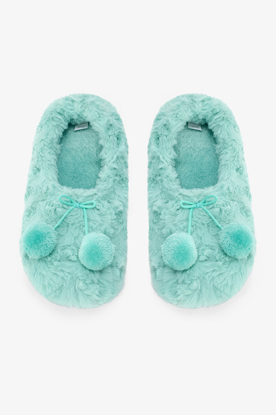Penti Ανοιχτό πράσινο Cozy Pompom Home Booties