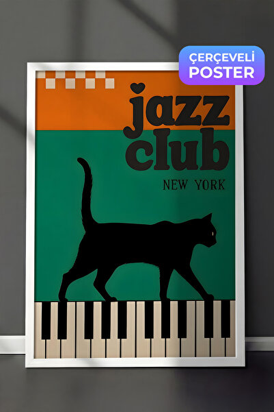 Postifull Slika u belom okviru, Jazz klub "Crna mačka" - 1, Kuhinjska zidna s...