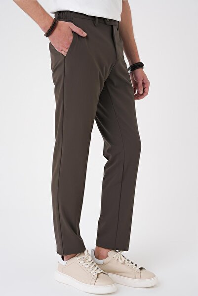 Efor Comfort Fit Beli Lastikli Toprak Jogger Pantolon P 1184