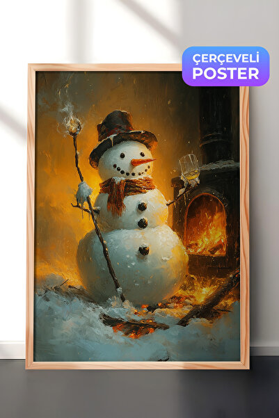 Postifull Slika u drvenom okviru, set postera i okvira, serija za novogodišnj...