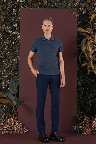 Efor P 1136 Slim Fit Lacivert Klasik Pantolon