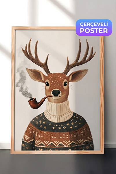 Postifull Slika u drvenom okviru, set postera i okvira, serija za novogodišnj...