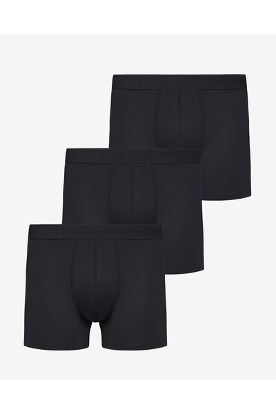 Bolero Erkek 3'lü Pamuklu Boxer Siyah