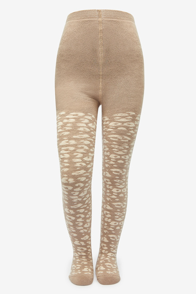 Penti Kız Çocuk Pretty Leopard Towel Acı Kahverengi Külotlu Çorap