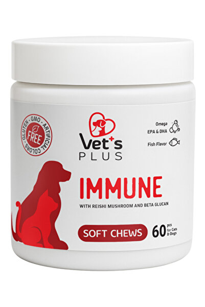 Vet's Plus Immune Çiğnenebilir Tablet 60'lı (Bağışıklık Sistemi Destekleyici,...