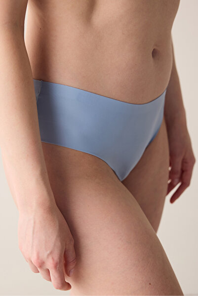 Penti Invisible Laser Lace Cut Light Blue Hipster Panties