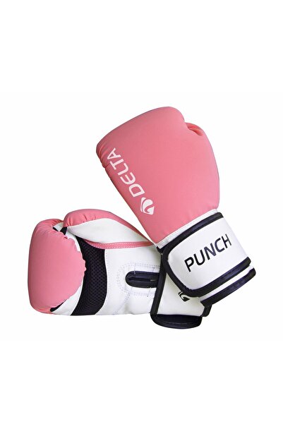 Delta Punch Dura-Strong Pink-White Boxing Gloves