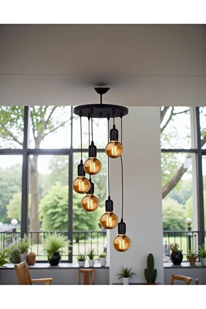 OSC HOME AYDINLATMA TASARIM Rustik 6 Lı Avize