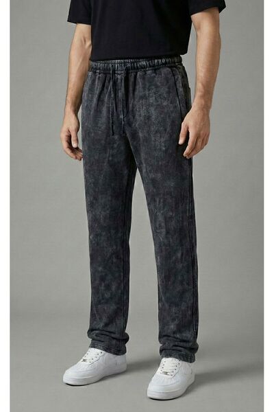 Yıkamalı Baggy Pantolon 3 İplik