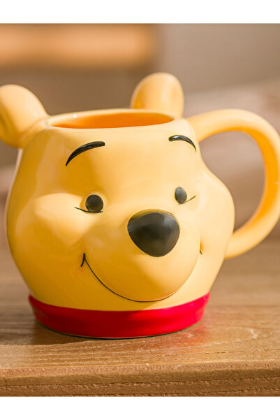 LC Waikiki LCW HOME Sarı Winnie The Pooh Baskılı Seramik Kupa 343 Ml