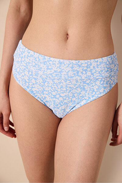 Penti Bonnie Vintage High Waist Textured Multi Color Bikini Bottom