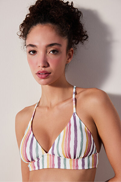 Penti Top de bikini multicolor texturat Kofi Bralet