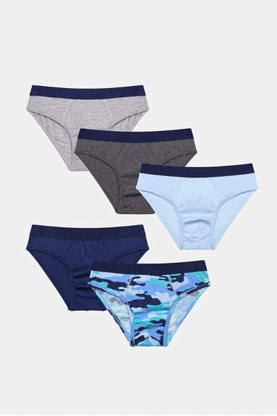 Penti Erkek Çocuk Camouflage Lacivert 5'li Çocuk Slip Külot
