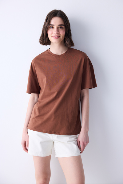 Penti Oversize Καφέ T-Shirt