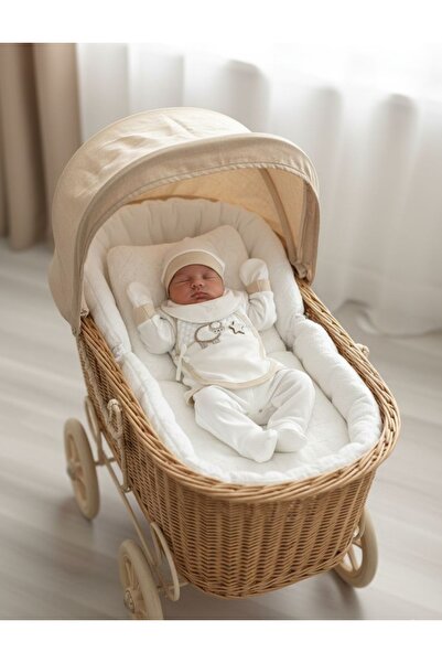 Concon Baby Sevimli Kuzu Desenli 8'li Hastane Çıkış Seti