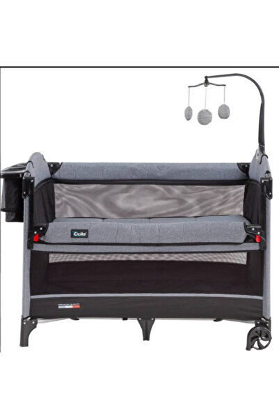 TURHANBEBE bebek çeyiz seti ANNE YANI OYUN PARK BEŞİK DÖNENCELİ BEŞİK