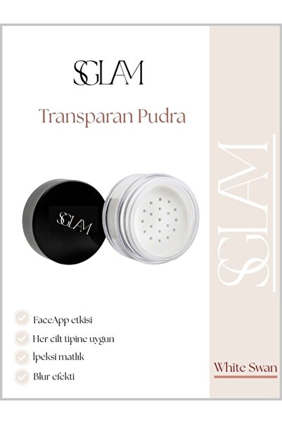 S'GLAM Pudra Seti Ve Pudra Süngeri (Pink-White)