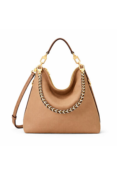 MoonliWear حقيبة كتف نسائية بتفاصيل سلسلة