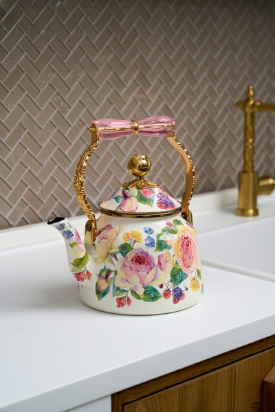 Miss Betty Rose Deluxe Emaye Kettle Demlik