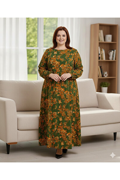 AKŞEN GİYİM ПЛЮС РАЗМЕР 100% ПАМУК С СТРАНИЧНИ ДЖОБОВЕ, ЕЛАСТИЧНИ РЪКАВИ С ЦВ...