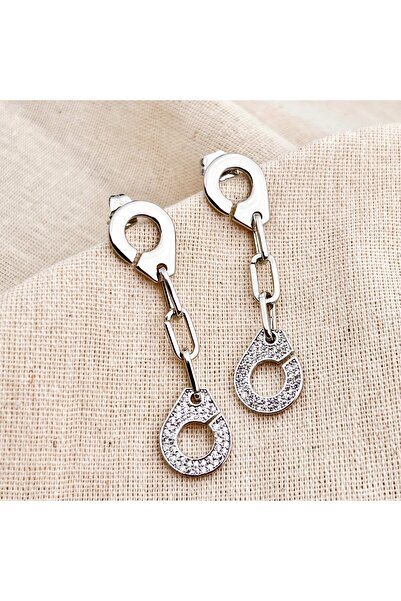 Siya Silver Tarnish-Free Steel Zircon Stone Hook Model Dangle Women's Earring...