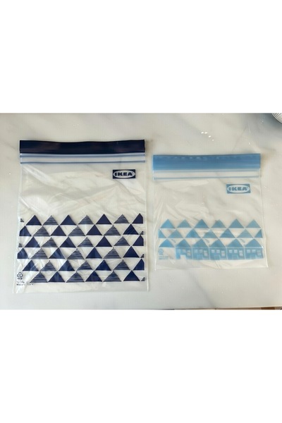 IKEA أكياس الثلاجة زيبلوك (30 كيسًا سعة 0.4 لترًا و30 كيسًا سعة 1 لترًا)