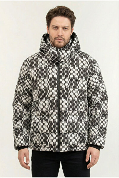 Karl Lagerfeld Check Down Erkek Mont