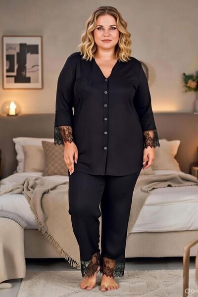 tarzımsüper Plus Size Premium Comfort Series Bavlna s jemnou texturou na před...