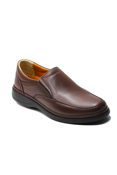 Yeşildaş Men's 100% Genuine Leather Comfort Orthopedic Sole Shoes