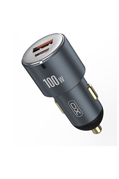 Xo -cc47 2ın1 Usb Araç Içi Çakmaklık 100w Hızlı Şarj Soketi Usb Usb-c Port