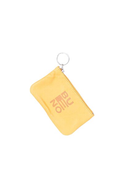 Bueno Shoes سلسلة مفاتيح من الجلد الأصفر 01ubs7320
