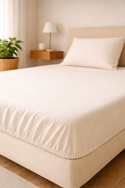 Bella Home Premium Quality Double Fitted Sheet - 100% Organic Cotton