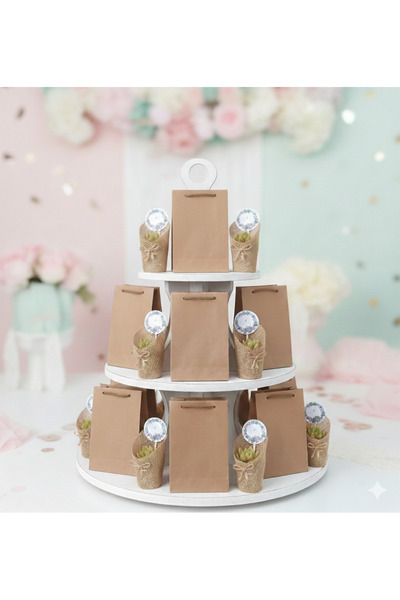 ORGANİZASYON HEDİYEM 30 Adet Kraft Çantalı Söz-nişan-nikah-düğün-mevlüt-kurum...