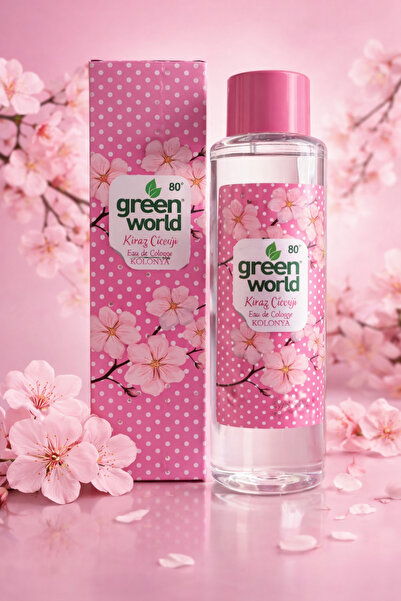 GreenWorld23 Green World Kiraz Çiçeği Eau de Kolonya 400 ml