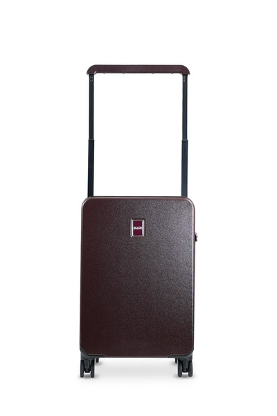 GROUND Jade Kabin Boy Valiz Geniş Çekçekli – Patlıcan Moru - 10670