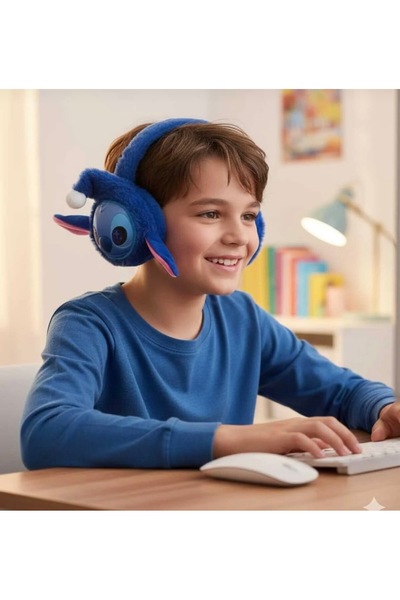 Genel Markalar Labubu Disney Stıtch PELUŞ KULAKLIK ısıtıcı Dünyası