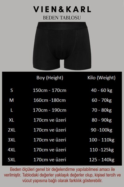 DeeAn Desenli Düz Karışık Erkek 7'li Paket Pamuklu Likralı Boxer