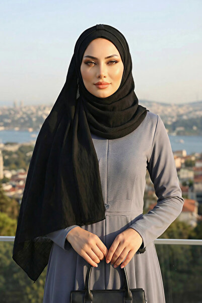 Aisha's Design Πρακτικό σάλι, Μαύρο, CPS-91