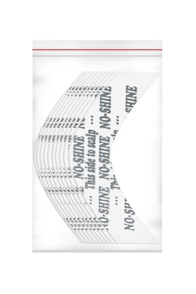 Walker Tape No-Shine Protez Saç Bandı Oval (Parlama Yapmaz) "A" (2,0cm x 7.5c...