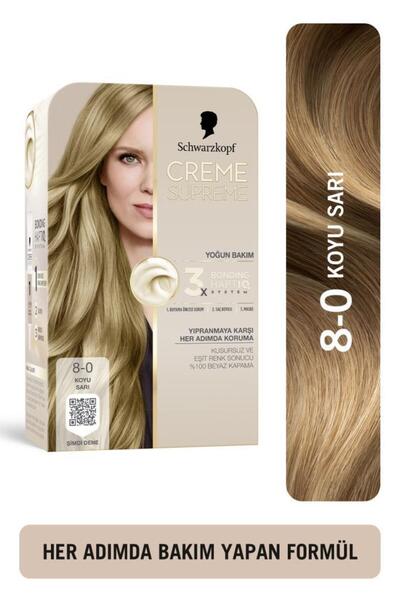 Schwarzkopf Creme Supreme 8-0 KOYU SARI