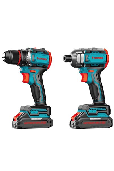 CATPOWER EL ALETLERİ Catpower 5135 Kömürsüz Akülü Set Matkap Ve Vidalama