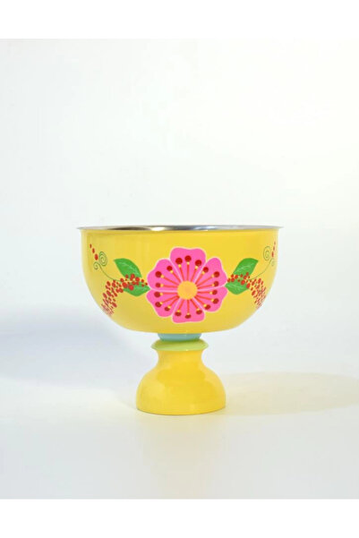 DEDEMİN EMAYELERİ SARI AYAKLI KASE