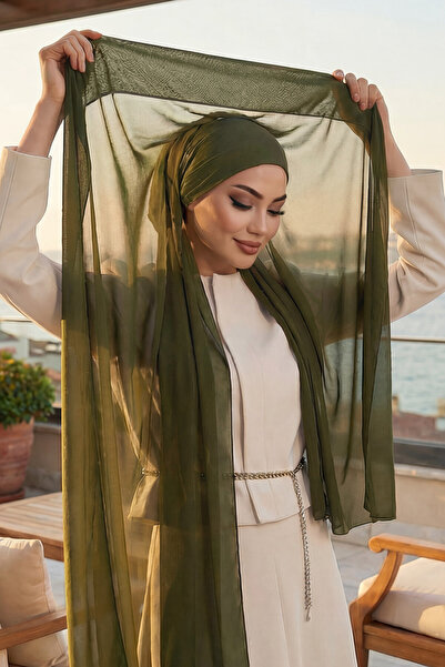 Aisha's Design Şal practic din șifon cu bumbac moale armături interioare, con...