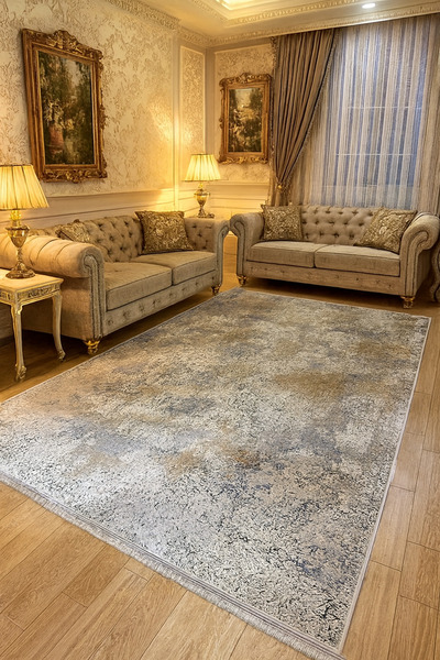 HALI SARAY CONCEPT premium ipek bambu sık dokuma parıltılı muhteşem halı