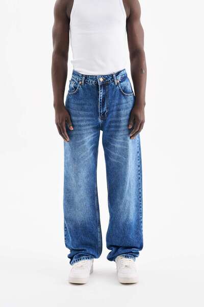 Machinist Men's Relaxed Baggy Jeans Navy Blue