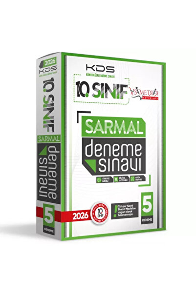 Karakutu Yayınları 2026 10.Sınıf Yeni Sistem KDS SARMAL Deneme Paketi 5li Tür...