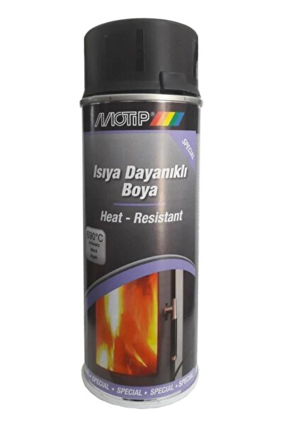 Motip Isıya Dayanıklı Sprey Boya Siyah 690 C
