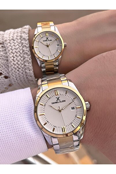 Daniel Klein Çift Sevgili Saati Çelik Kordon 3 Atm Suya Dayanıklı Özel Tasarı...